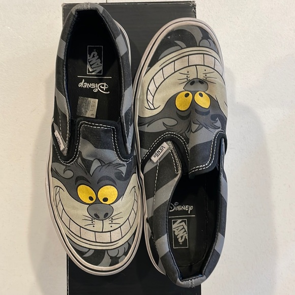 Vans Shoes Vansslip On Disney Cheshire Cats Poshmark